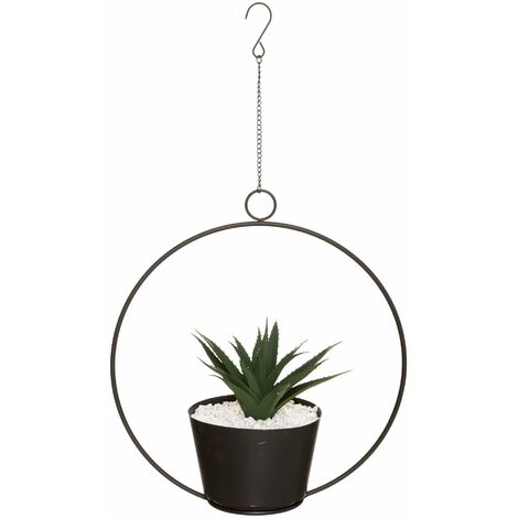 FEEL plante artificielle, décoration suspendue en cerceau, or (1/2)