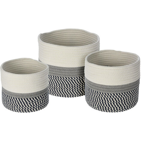 Lot De 4 Petits Paniers De Rangement Suspendus – Jute, Pliables, Pour Cosmétiques, Clés… - 9