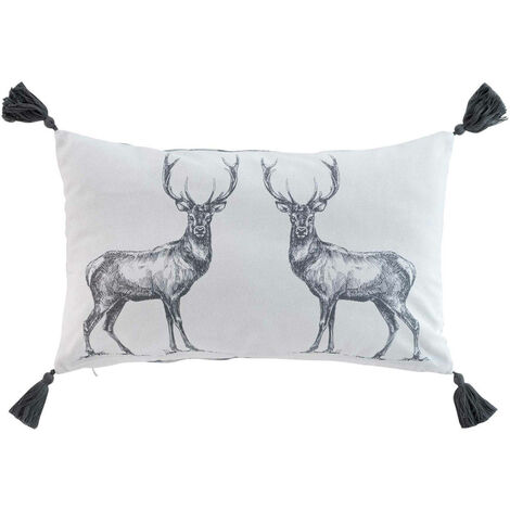 Coussin décoratif pour enfants avec pompons, 30 x 50 cm (1/5)