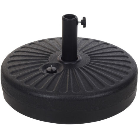 Pied De Parasol 22 L Couleur: Noir ø51x12cm Ipae Progarden (1/3)