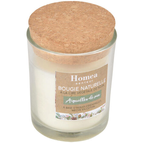 Bougies Parfumées Cire De Soja 100% Naturelle - Set 2 Parfums : Orange Jasmin & Lavande Vanille, 20h De Combustion