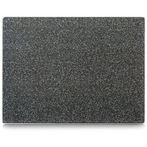 Planche à découper en granit anthracite 40x30 cm – Résistante aux chocs et aux rayures – Support pour casseroles jusqu'à 220°C – Zeller