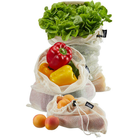 Sacs Réutilisables Maille Coton Pour Fruits Et Légumes - 20x28 Cm (lot De 1) - 8