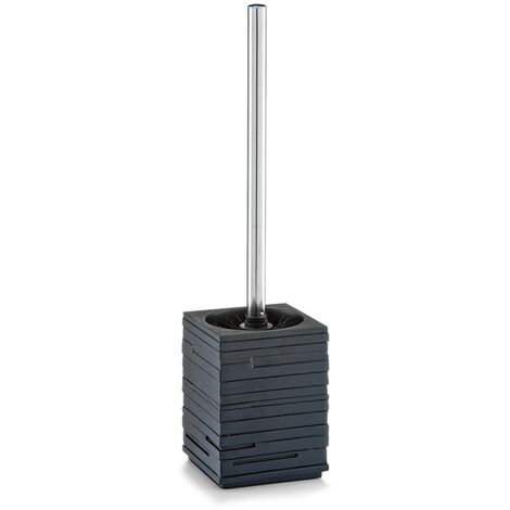 Bac de brosse ardoise + brosse WC, ZELLER