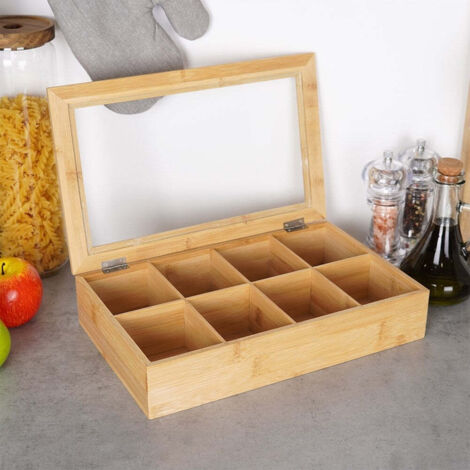 Boîte à thé avec compartiments flexibles | Je commande ! | home24 Boîte à thé avec compartiments flexibles | Je commande ! | home24