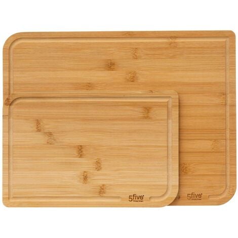 Set de planches à découper en bambou, 2 pièces