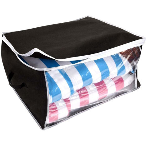 Housse pour literie, vêtements, 60 x 45 x 30 - noir (1/5)