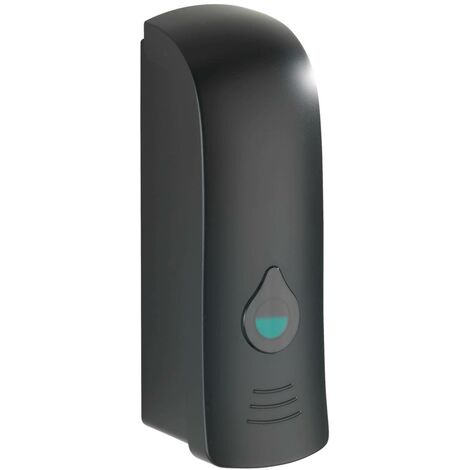Wenko – Distributeur de savon noir 280 ml – Plastique haute qualité – Pompe pratique pour gel antibactérien – Design moderne