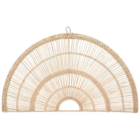 Atmosphera – Décoration murale en seagrass 60 x 35 cm – Design boho en roseau naturel – Installation verticale pour salon et chambre