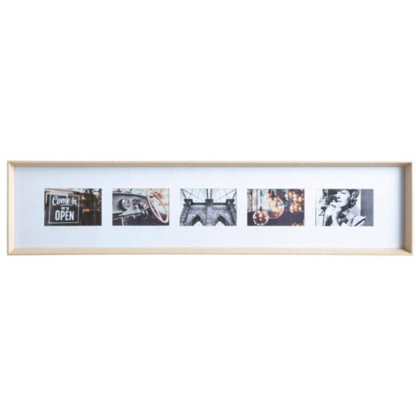 Atmosphera AXEL cadre photo beige noir 97,3 x 22 cm (1/2)