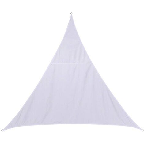 Hesperide – Voile d'ombrage triangulaire 5x5m – Tissu polyester déperlant 180g/m² – Protection UV – Fixation œillets en acier – Sac de rangement inclus (1/8)