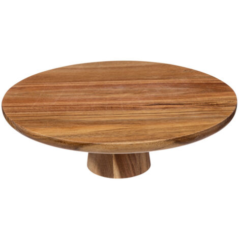 Secret-de-gourmet Présentoir à gâteaux Marron naturel 28 cm (1/2)