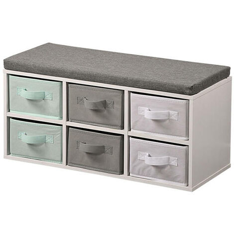 Banc pour enfants avec 6 organisateurs en textile, Kesper