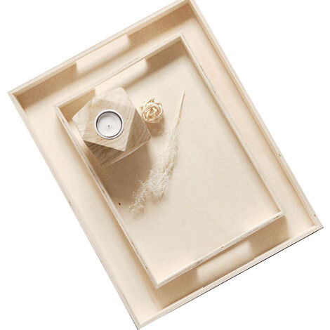 Today Simplicity lot de deux plateaux bois 35x45 et 35x25 cm (1/4)
