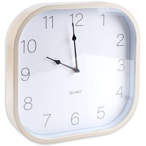 Horloge avec cadre en bois synthétique (1/5)