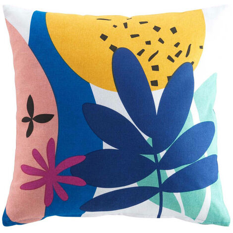Coussin décoratif en coton avec imprimé PAPAYA, 45 x 45 cm (1/3)