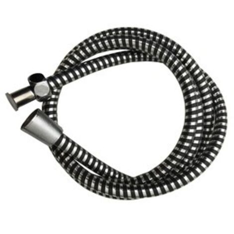 Tuyau de douche 2 mètres en pvc Noir 2 m (1/3)