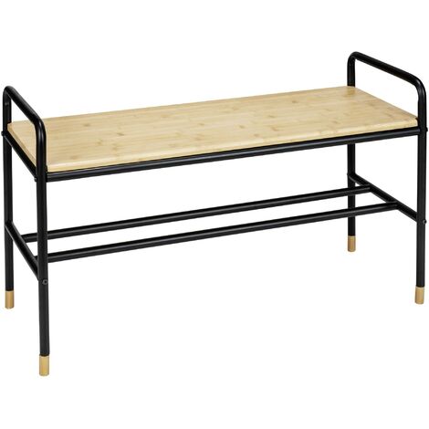 Meuble à chaussures avec étagère en bambou, 80 x 50 x 33,5 cm, Loft, WENKO (1/5)