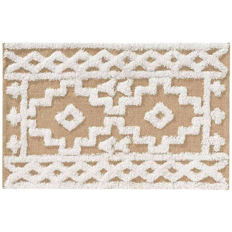 Douceur D'Intérieur – Tapis en jute MEDINE 60 x 90 cm – Écologique et léger – Hauteur 4 cm pour confort – Idéal pour coin douillet (1/4)