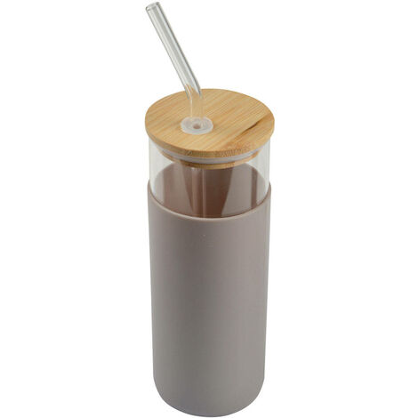 Bouteille en verre avec boîtier en silicone, 0,5 l (1/5)