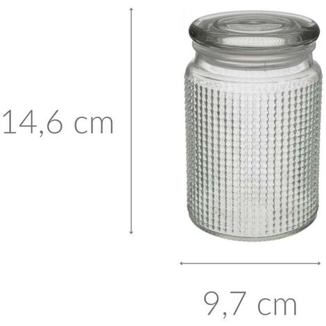 Bocal En Verre Verni Avec Clip BELA - 2 Litres - Neuf