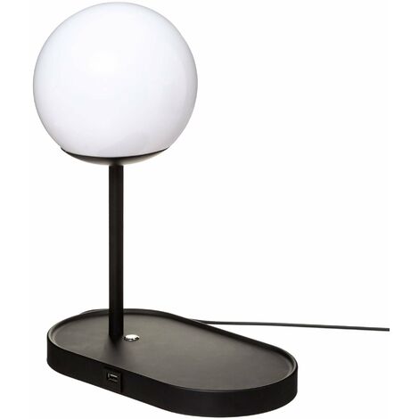COLORS lampe de bureau, chargeur USB, noir (1/5)