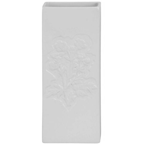 Humidificateur d'air en céramique, blanc avec motif floral