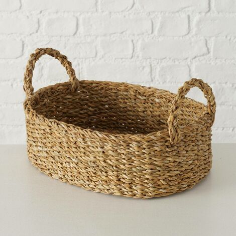 Panier Rangement Rotin - Lot De 3 - Décoration Intérieur - Style Rustique