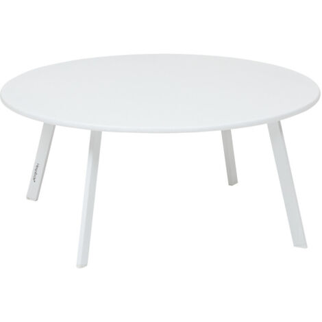 Hesperide – Table d'appoint ronde en acier traité époxy D90cm – Résistante à la rouille et aux UV – Montage facile inclus – Pour extérieur