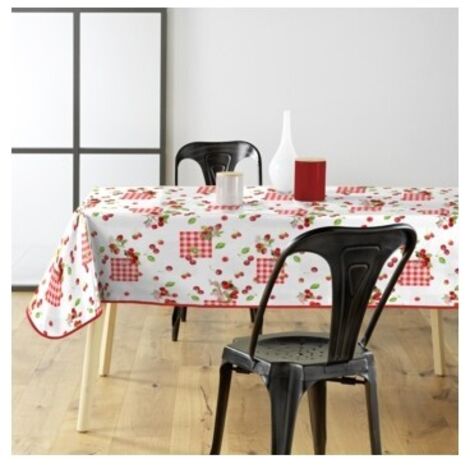 Nappe avec motif fruité CERISE, 140 x 240 cm, en plastique (1/3)