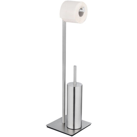 Support papier toilette et brosse RECCO pour WC - 2 en 1, WENKO (1/5)