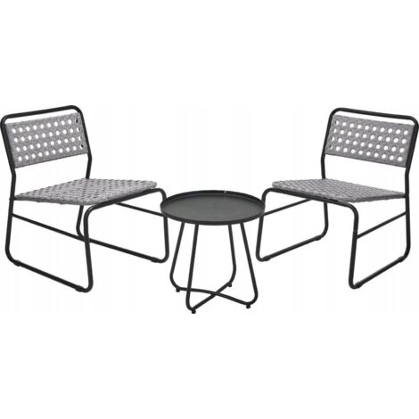 Ensemble de meubles de jardin en métal, ROTIN (1/2)