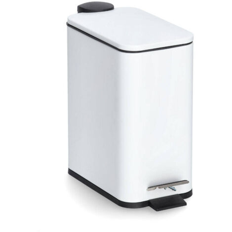 Poubelle de salle de bain avec pédale, 5 litres