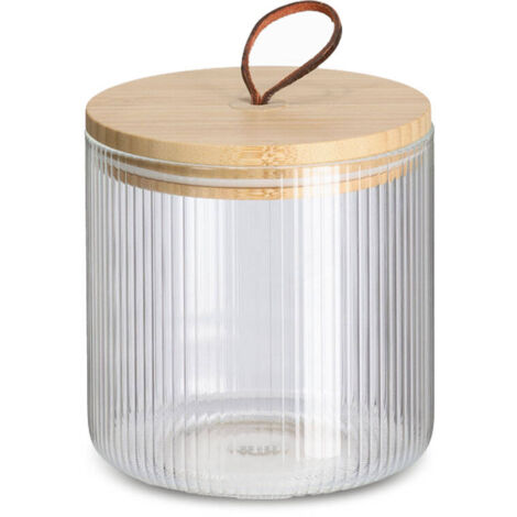 Récipient en verre avec couvercle et poignée, 1050 ml