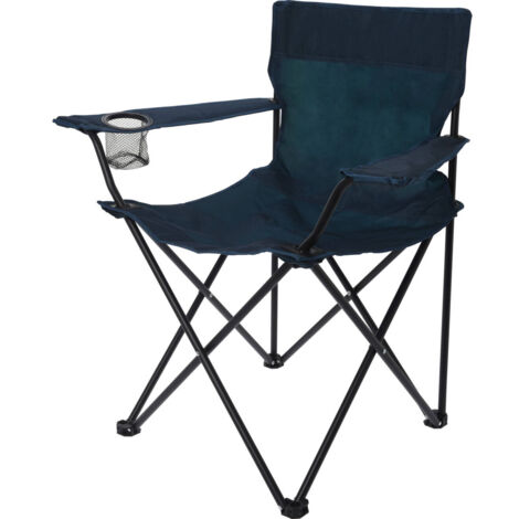 Chaise De Camping Pliable Homecall - Dossier Haut, Porte-gobelet, Sac De Transport Inclus - Capacité 110 Kg