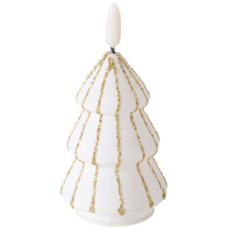 Bougie en forme de sapin avec flamme artificielle TORIS, 12 cm (1/5)