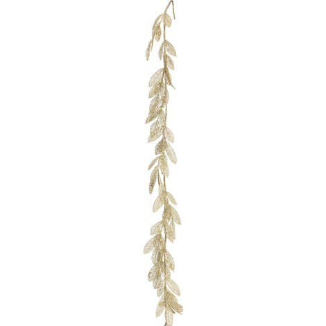 Guirlande de Noël Feuilles ajourées paillettes dorées L 180 cm - Feeric Christmas (1/2)