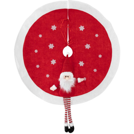 Tapis de Noël avec motif de Père Noël, Ø 90 cm (1/3)