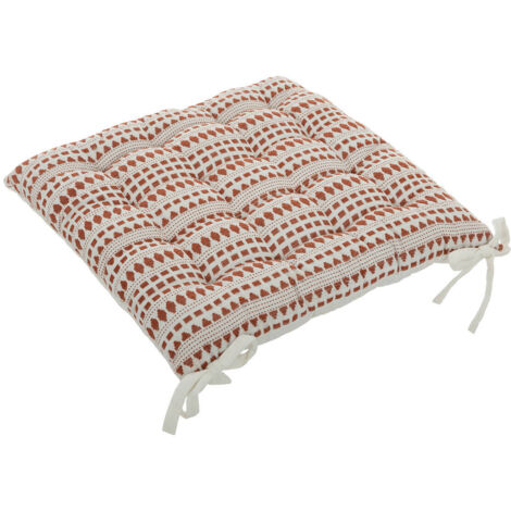 Coussin de siège MICAH, en coton, de style vintage, 38 x 38 cm
