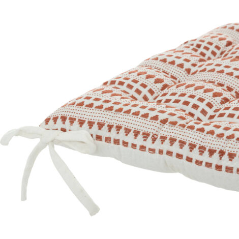 Coussin de siège MICAH, en coton, de style vintage, 38 x 38 cm