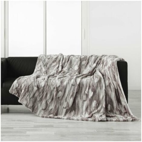 Douceur dinterieur Sherpa Caribou plaid naturel 180x220 cm (1/3)