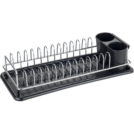 Lot De 3 Supports à Assiettes Ortviai - Organisateur De Cuisine En Métal Noir Pour Assiettes, Couvercles Et Bols