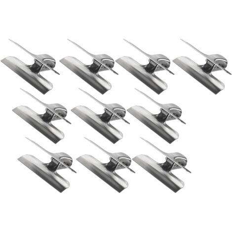 Ensemble de clips de cuisine en acier inoxydable, 10 pièces. (1/5)
