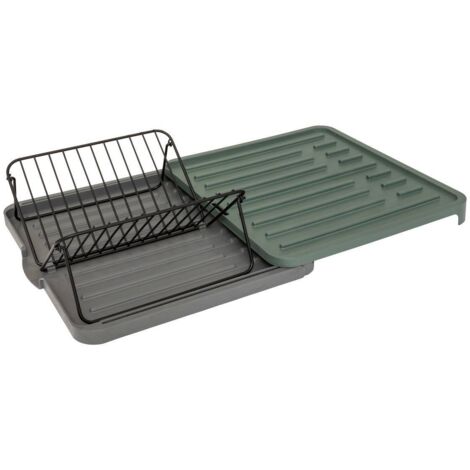 5five Néo égouttoir pliable vert capacité 12 assiettes (1/5)
