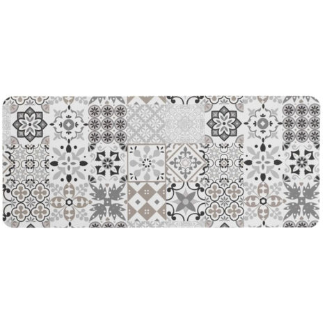 Tapis de bain ultra absorbant antidérapant pour salle de bain Blanc 50x120 cm