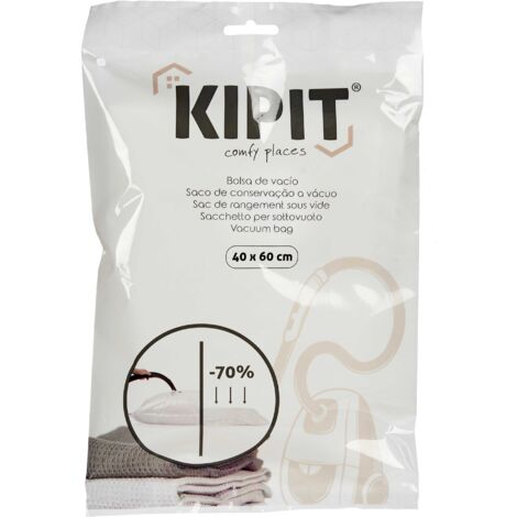 Sac sous vide pour vêtements transparents 60x40cm 54207 kipit (1/3)