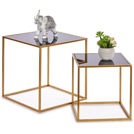Ensemble de tables basses carrées LUVO pour le salon, 2 pièces. (1/3)