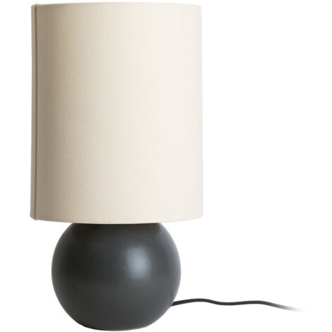 Leitmotiv Alma Ball lampe de table noir mat élégante (1/4)