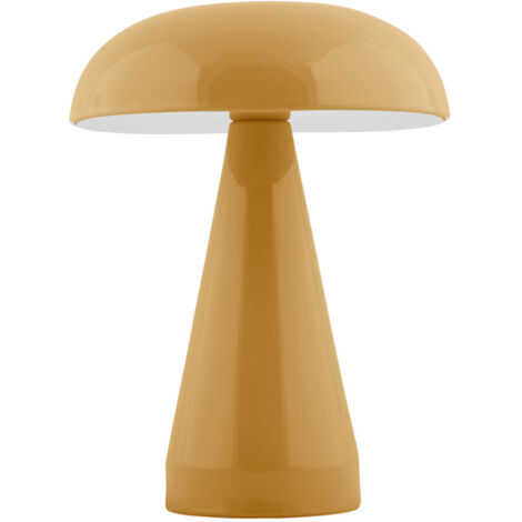 Lampe à poser LED rechargeable USB – Hauteur 20,5 cm – Puissance 3W – Couleur ocre – Luminosité réglable – Design moderne – Leitmotiv (1/3)