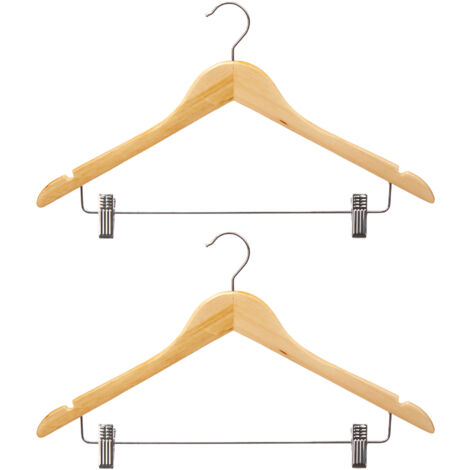 LIQWEI Lot De 15 Cintres En Bois De 22,9 Cm Pour Vêtements De Bébé, Cintres Pour Pantalons Et Vestes Pour Nouveau-nés